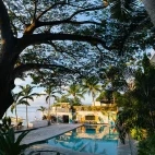 Swimming pool at Solitude Acacia Resort in Anilao, the Philippines