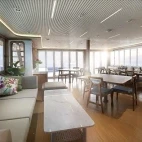 Dining area on board Solitude Gaia liveaboard in Palau