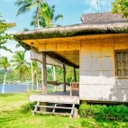 Beachfront cabana at Ticao Island Resort in the Philippines