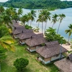 Aerial of Ticao Island Resort in the Philippines