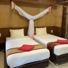 Deluxe garden view twin room at Cliffs & River Jungle Resort in Thailand
