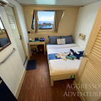 A master cabin on the Raja Ampat Aggressor.