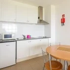 An apartment kitchenette area at Hotel Colombo, Santa Maria, Azores.