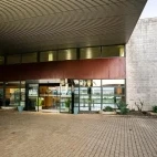 External view of the entrance at Hotel Colombo, Santa Maria, Azores.