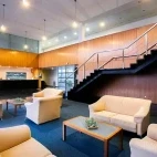 The reception area at Hotel Colombo, Santa Maria, Azores.