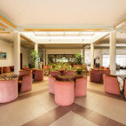 The lobby at the Hotel Santa Maria.