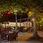 External view of the bar at Embudu Village, Maldives.