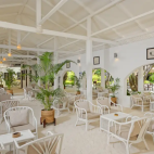 The lobby at Embudu Village, Maldives.