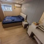 Lower deck cabin on board Emperor Serenity in the Maldives