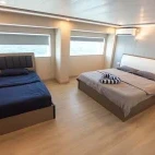 Main deck cabin on board Emperor Serenity in the Maldives