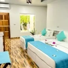 The family room at Island Luxury Dive Hotel, Maldives.