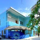 External view of Island Luxury Dive Hotel, Maldives.