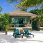 Beach villa at Kuredu Resort & Spa in the Maldives
