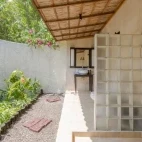 Garden bungalow bathroom at Kuredu Resort & Spa in the Maldives.
