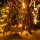 Jungle dinner at Kuredu Resort & Spa in the Maldives