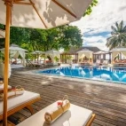 Vibes bar and restaurant at Lily Beach Resort & Spa, Maldives.