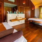 The spa treatment room at Lily Beach Resort & Spa, Maldives.