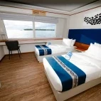 Upper deck cabin on board the EcoPro Seascape.