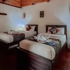 View of a standard room at  Napo Cultural Centre Lodge, Ecuador.