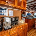 Coffee station on board Palau Siren liveaboard