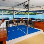 Dining area on board Palau Siren liveaboard