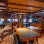 Saloon on board Palau Siren liveaboard