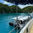 Skiff on board Palau Siren liveaboard