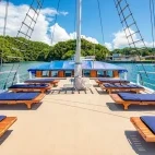 Sun deck on board Palau Siren liveaboard