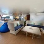 Lounge on board Solitude One liveaboard