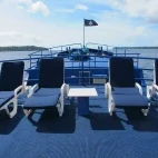Sun deck on board Emperor Bilikiki liveaboard in the Solomon Islands