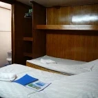 Twin cabin on board Emperor Bilikiki liveaboard in the Solomon Islands