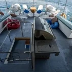 The BBQ area on the Solomons Master liveaboard vessel.