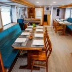 The dining room on the Solomons Master.