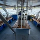 The dive deck on the Solomons Master.