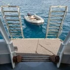 View of the dive deck on the Solomons Master.