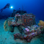 A White Beach armed truck, Solomon Islands.