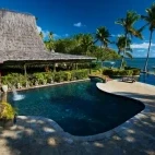 Swimming pool at Beqa Lagoon Resort in Fiji.