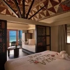Beachfront bure at Castaway Island Resort in Fiji