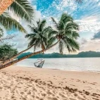 Beach at Matangi Private Island Resort in Fiji