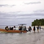 RIB from Nai’a liveaboard in Fiji