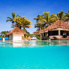 Swimming pool at Pearl South Pacific in Fiji.