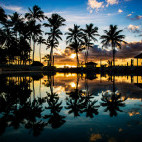 Swimming pool at Pearl South Pacific in Fiji.
