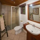 Deluxe ocean front bure bathroom at Waidroka Bay Resort in Fiji