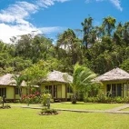 Deluxe ocean front bure at Waidroka Bay Resort in Fiji