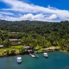 Aerial of Waidroka Bay Resort in Fiji