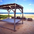 Sun lounger at Blu @ Tofo in Mozambique