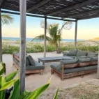 The relaxation area at Blu @ Tofu, Mozambique.