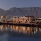 Table Mountain & waterfront in Cape Town, South Africa