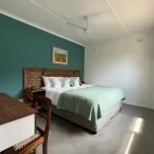 A bedroom at the Lookout Guesthouse, South Africa
