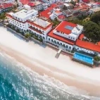 Aerial view of Park Hyatt Hotel, Zanzibar.